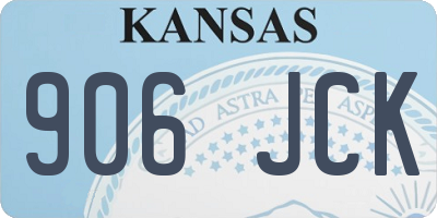 KS license plate 906JCK