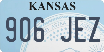 KS license plate 906JEZ