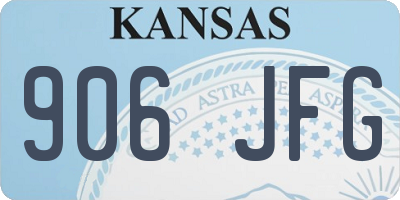 KS license plate 906JFG