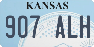 KS license plate 907ALH