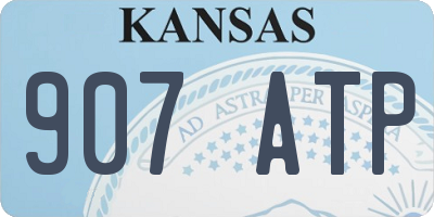 KS license plate 907ATP