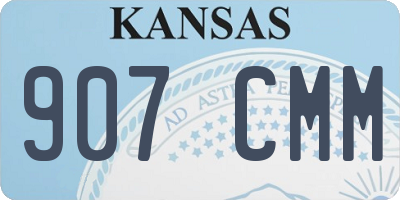 KS license plate 907CMM