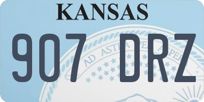 KS license plate 907DRZ