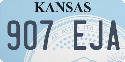KS license plate 907EJA