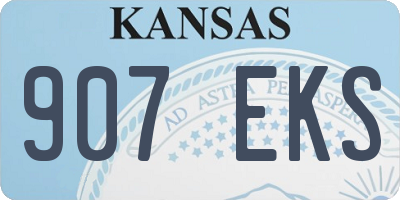 KS license plate 907EKS