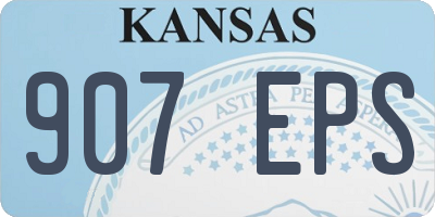 KS license plate 907EPS