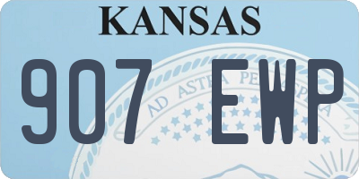KS license plate 907EWP