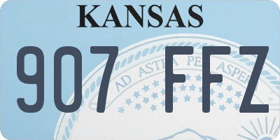 KS license plate 907FFZ
