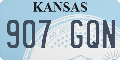 KS license plate 907GQN