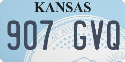 KS license plate 907GVQ