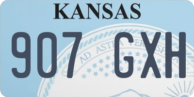KS license plate 907GXH