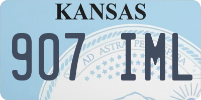 KS license plate 907IML