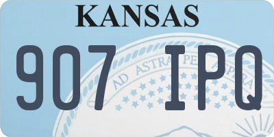 KS license plate 907IPQ
