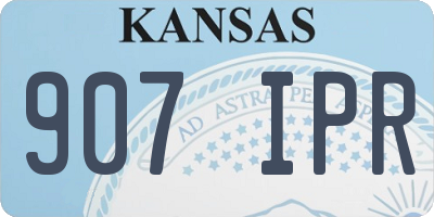 KS license plate 907IPR