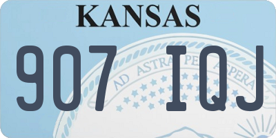 KS license plate 907IQJ
