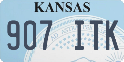 KS license plate 907ITK
