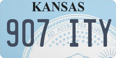 KS license plate 907ITY