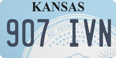 KS license plate 907IVN