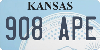 KS license plate 908APE