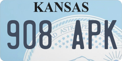 KS license plate 908APK