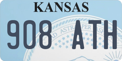 KS license plate 908ATH