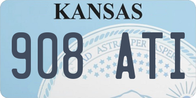 KS license plate 908ATI