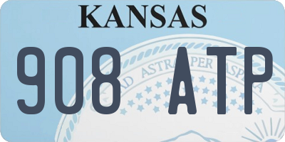 KS license plate 908ATP