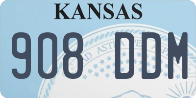 KS license plate 908DDM