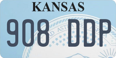 KS license plate 908DDP