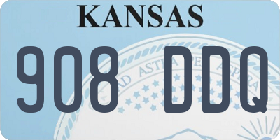 KS license plate 908DDQ