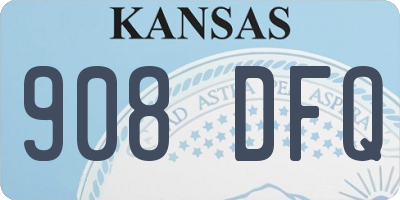 KS license plate 908DFQ