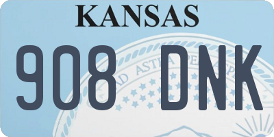 KS license plate 908DNK