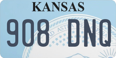 KS license plate 908DNQ