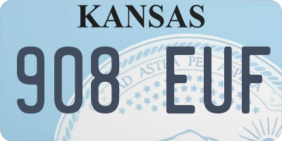 KS license plate 908EUF