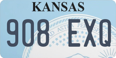 KS license plate 908EXQ