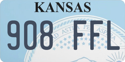 KS license plate 908FFL