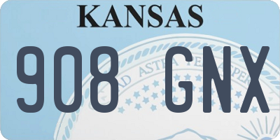 KS license plate 908GNX