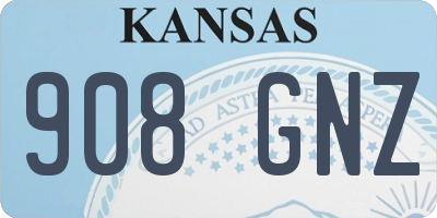 KS license plate 908GNZ