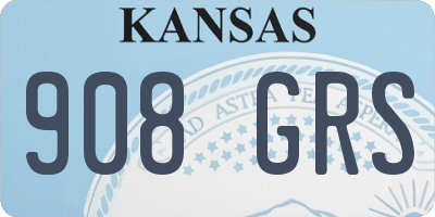 KS license plate 908GRS