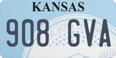 KS license plate 908GVA