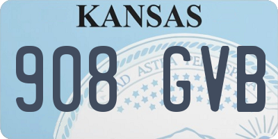 KS license plate 908GVB
