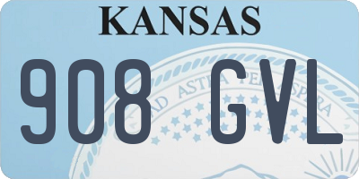 KS license plate 908GVL