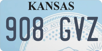KS license plate 908GVZ
