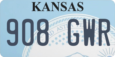 KS license plate 908GWR