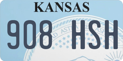 KS license plate 908HSH