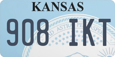 KS license plate 908IKT