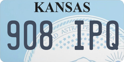 KS license plate 908IPQ