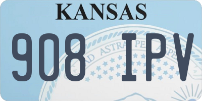 KS license plate 908IPV
