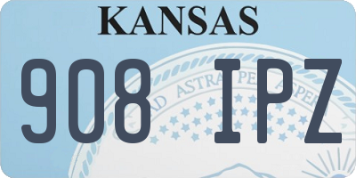 KS license plate 908IPZ
