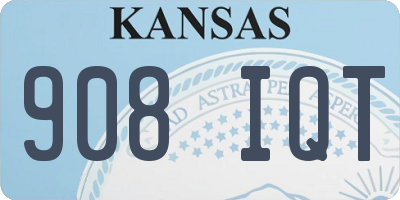 KS license plate 908IQT